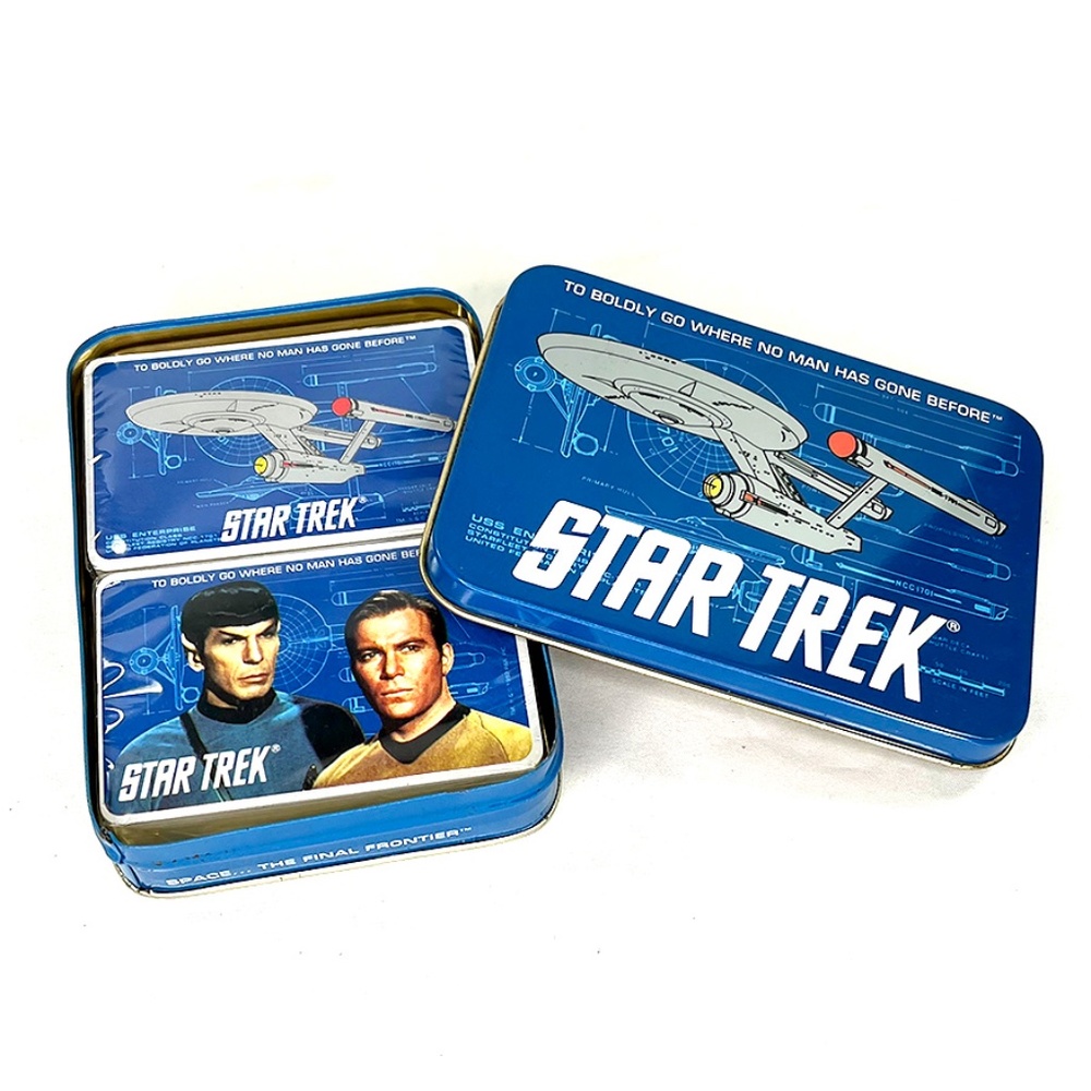 Star Trek Card Decks in Tin Holder
